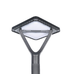 Lumin Solar Solutions GLCZ-2403 wind resistant solar post light with 20W panel, 20Ah battery & Ø76mm tenon for plant perimeters.