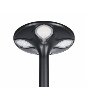 Lumin Solar Solutions GLCZ-2806 decorative solar post top light with 30W panel, 45Ah battery & Ø76mm tenon for private estates.