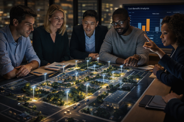 municipal solar lighting project planning meeting cover