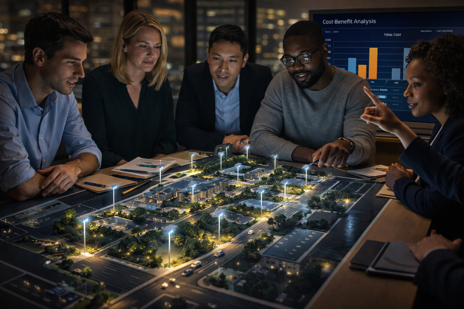 municipal solar lighting project planning meeting cover