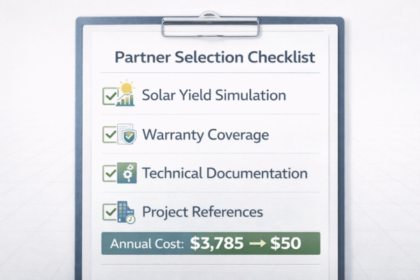 solar lighting partner due diligence checklist