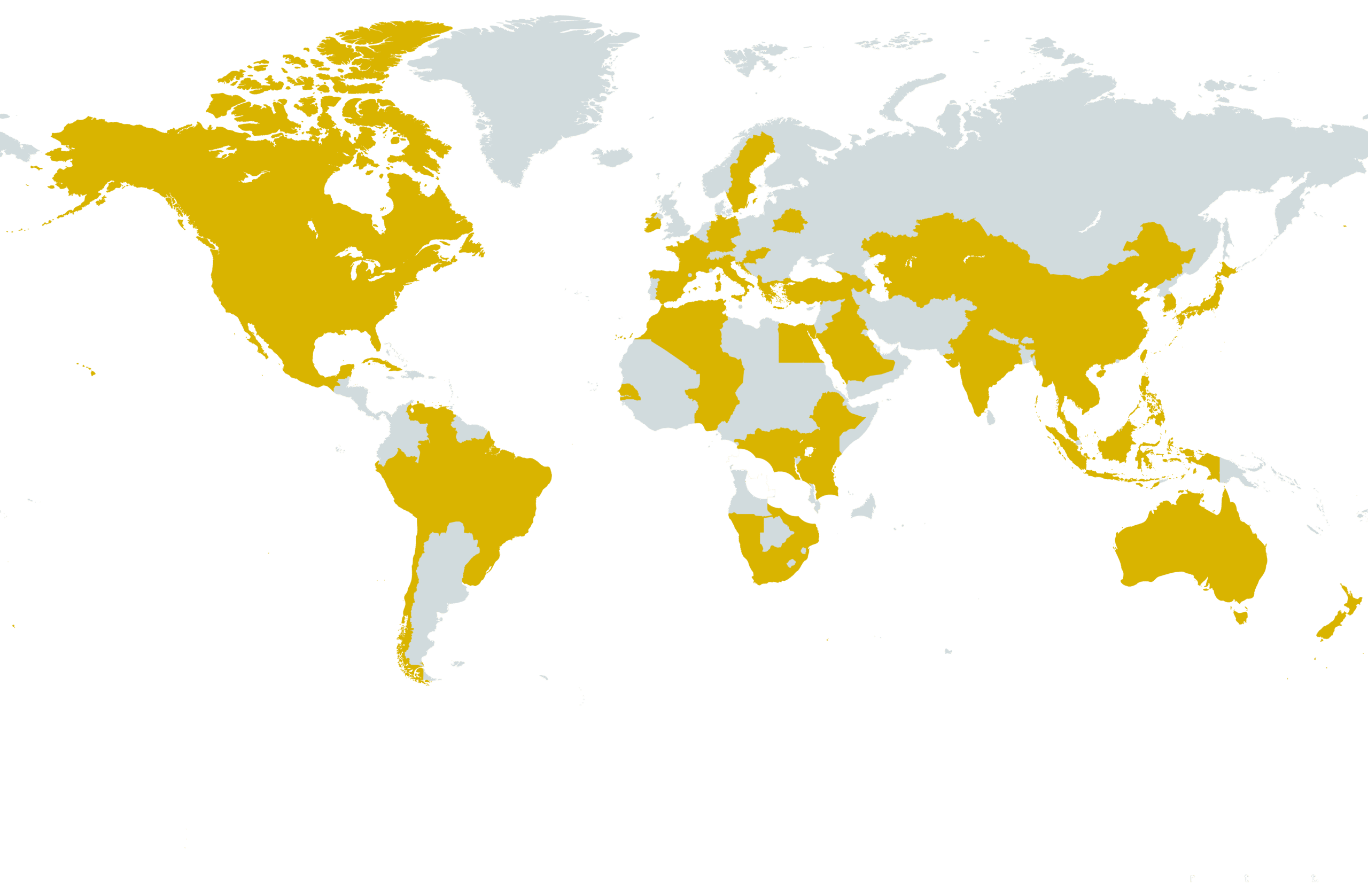 Global map showing Lumin Solar Solutions off-grid commercial and municipal solar lighting installations across 42+ countries.