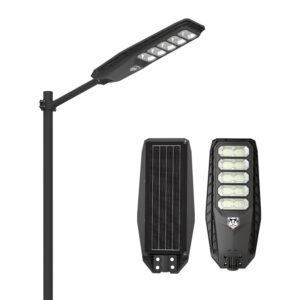Lumin Solar Solutions Nova High-Density LED Matrix All-in-One Solar Street Light NVJM-LH with anti-corrosion body.