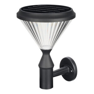 Lumin Solar Solutions Polaris Prismatic-Diffuser Solar Wall Light PSCZ-4005 Faceted PC Diffuser 4.5W IP65 Hotel Entrances