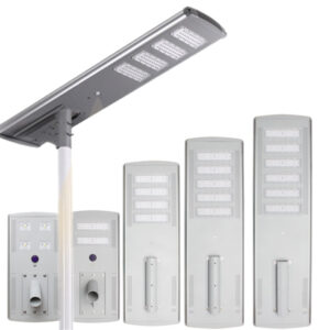 Lumin Solar Solutions - Nova Municipal-Grade SMD3030 Aluminum All-in-One Solar Street Light NVKZ-MM: 100Ah LiFePO4, SMD3030 LEDs & IP65 aluminum body.